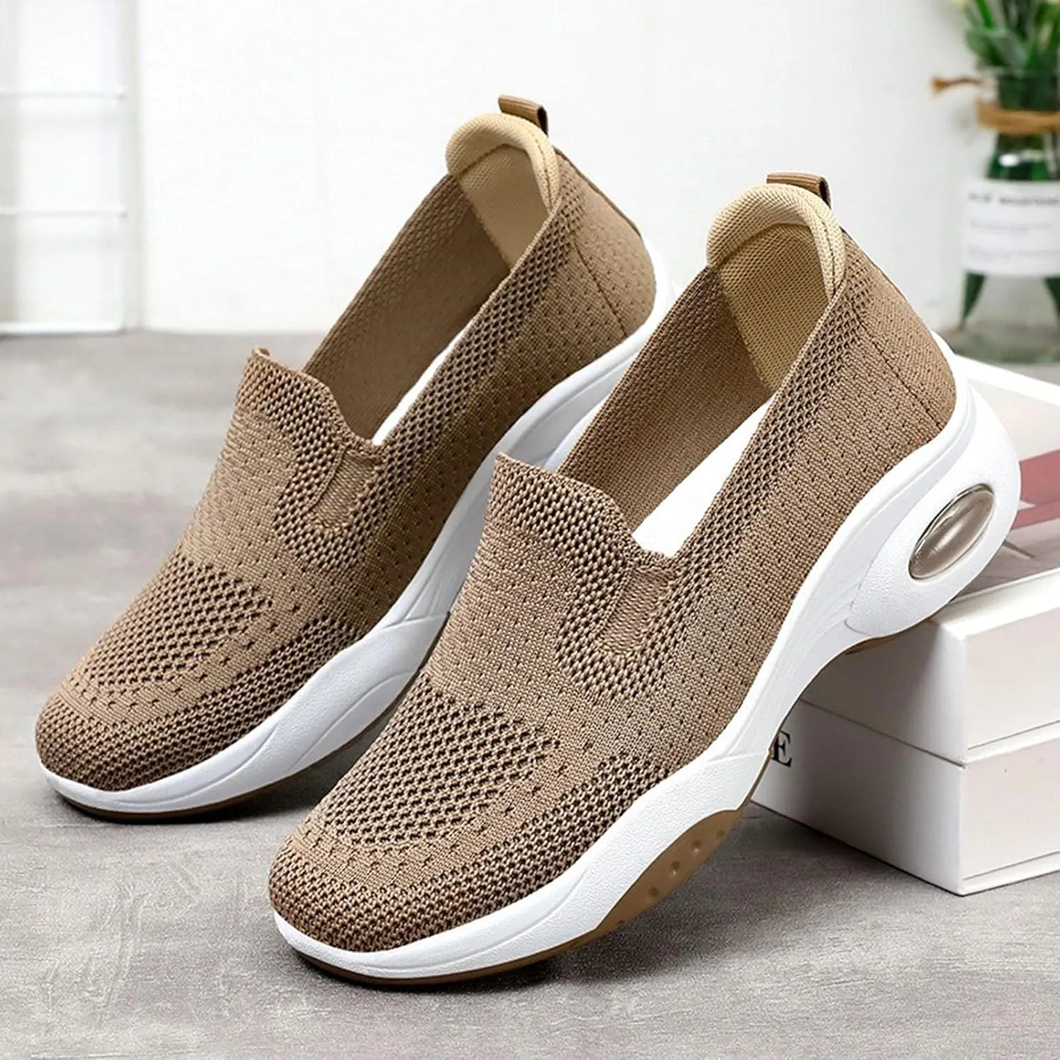 Cathalem Walking Shoes for Women, Women's Nursing Work Comfortable Ladies Air Cushion Athletic Shoes Running Jogging Shoes