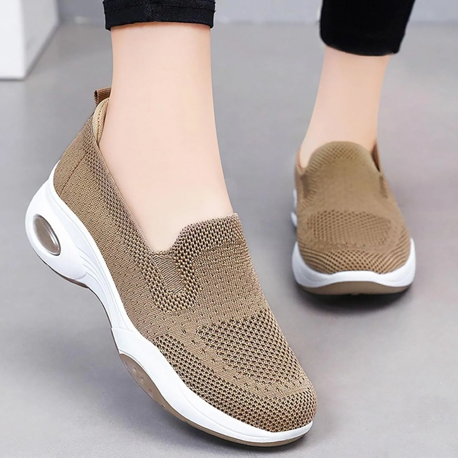 Cathalem Walking Shoes for Women, Women's Nursing Work Comfortable Ladies Air Cushion Athletic Shoes Running Jogging Shoes