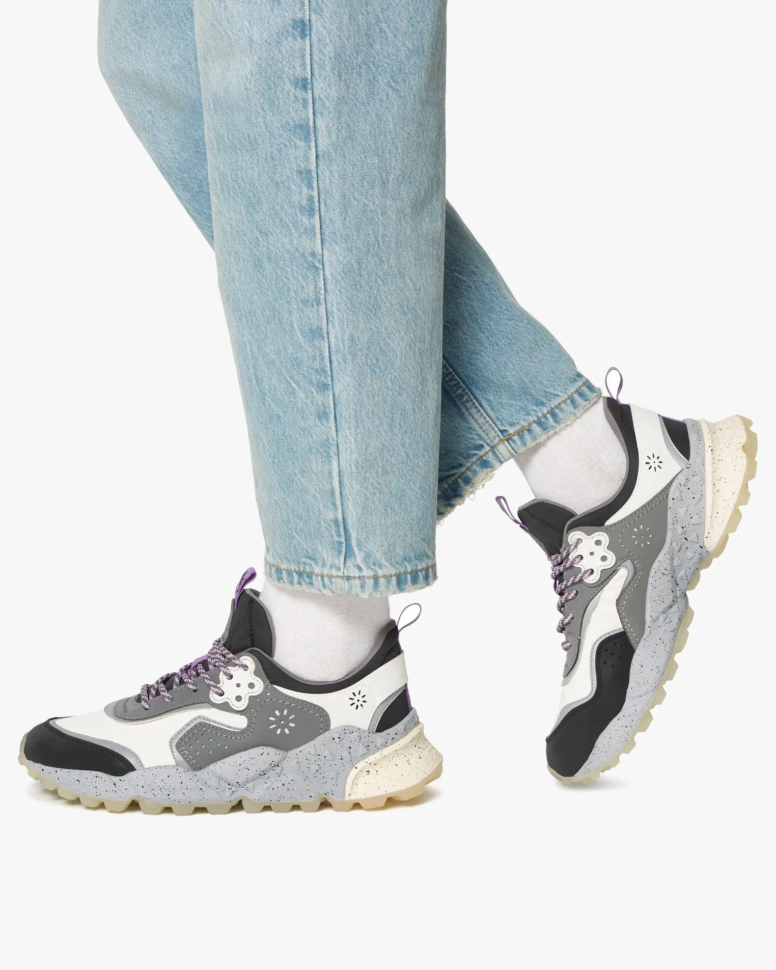 Flower Mountain Kotetsu Kish Suede - Anthracite / White