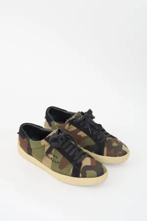 Green & Brown Camouflage Signa SL/06 Sneaker