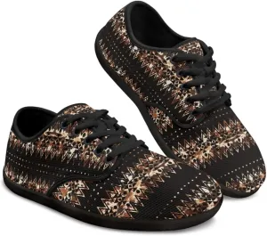 Mens Barefoot Skate Shoes Ethnic Style Women Wide Toe Box Sneakers