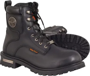 Milwaukee Leather Men's Waterproof Logger Boot Round Toe (Size 7.5)