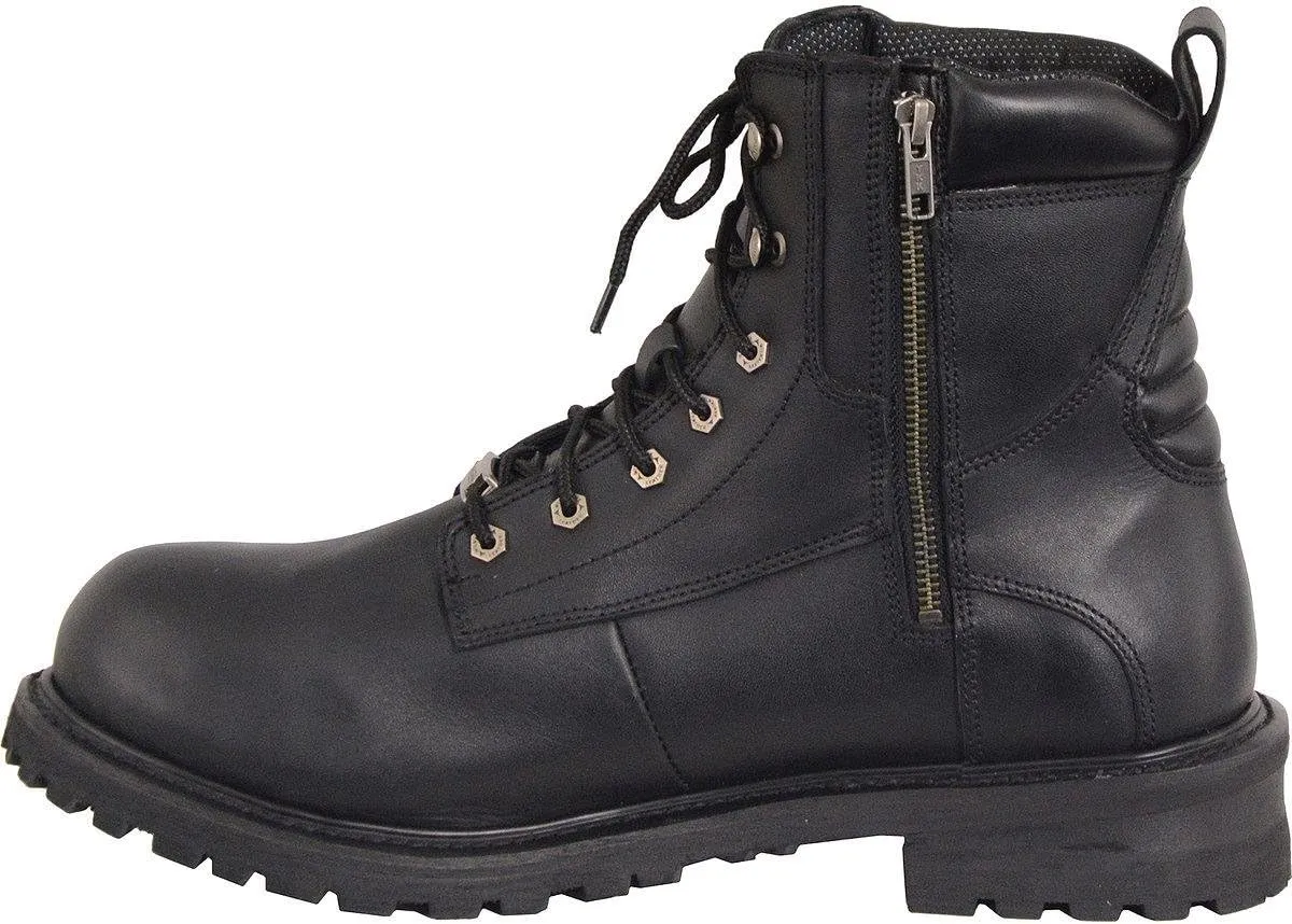 Milwaukee Leather Men's Waterproof Logger Boot Round Toe (Size 7.5)
