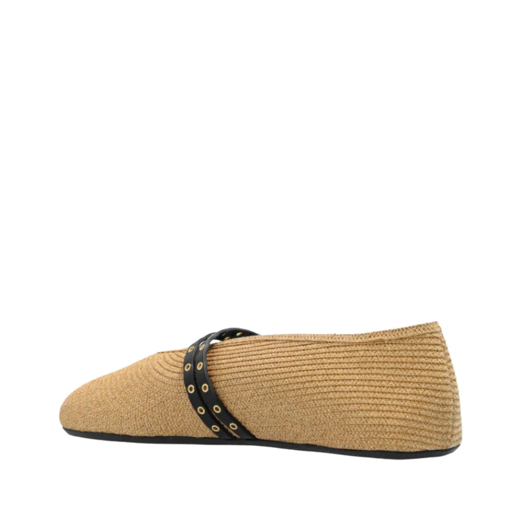 Pre Order: Double Buckle Strap Ballerina Flats