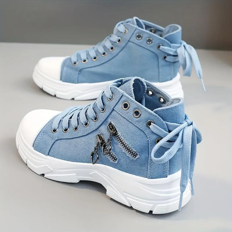 Women's Fashion Canvas Shoes, Breathable Outdoor Casual Sneakers for Women