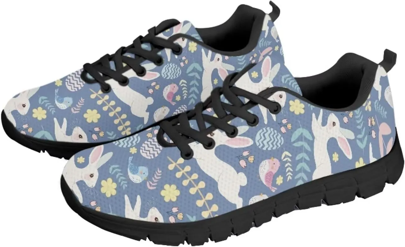 Womens Trainers Sports Running Shoes Lightweight Causal Tennis Shoe Non Slip Gym Workout Shoes Easter St. Patrick's Day Sneakers Black Sole Size 5-12