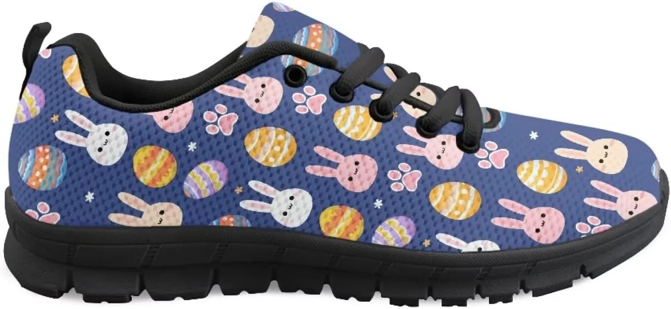 Womens Trainers Sports Running Shoes Lightweight Causal Tennis Shoe Non Slip Gym Workout Shoes Easter St. Patrick's Day Sneakers Black Sole Size 5-12